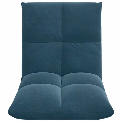 Vloerstoel Blauw 50 x 61 x 57 cm Fluweel 4