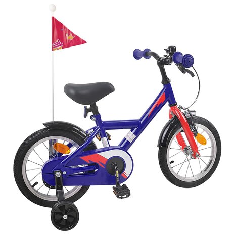 Kinderfiets 12 Inch voor 2-4 jaar oud Donkerblauw 3