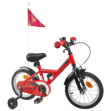Kinderfiets 12 Inch voor 2-4 jaar oud Rood 2