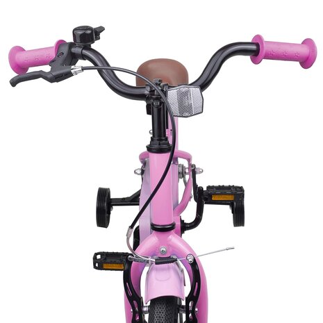 Kinderfiets 12 Inch voor 2-4 jaar oud Lichtroze 5