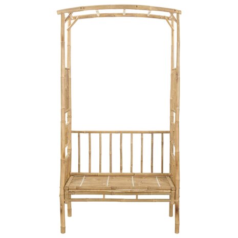 Tuinboog met Bank Naturel 115 x 50 x 205 cm Bamboe 3