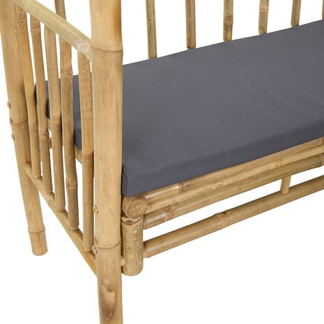 Tuinboog met Bank Naturel 115 x 50 x 205 cm Bamboe 6