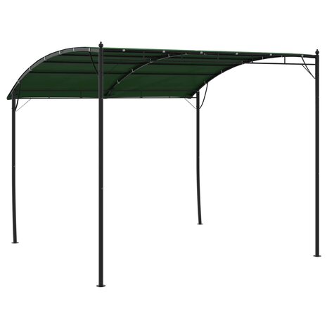 Prieel 3 x 3 x 2,55 m Groen Stof en Aluminium 180 4