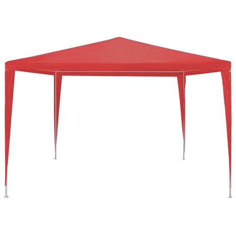 Partytent Rood 300 x 300 x 255 cm PE en staal 2