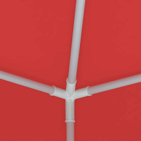 Partytent Rood 200 x 200 x 240 cm PE en staal 9