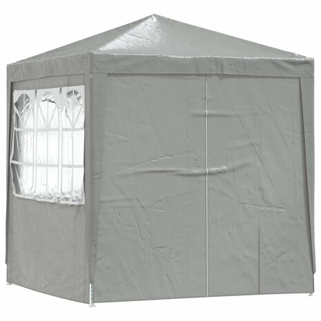 Partytent Lichtgrijs 200 x 200 x 240 cm PE en staal 3