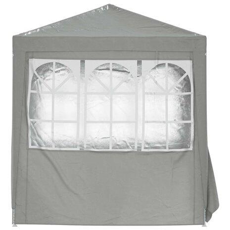 Partytent Lichtgrijs 200 x 200 x 240 cm PE en staal 5