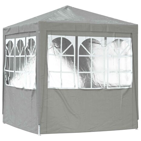 Partytent Lichtgrijs 200 x 200 x 240 cm PE en staal 6