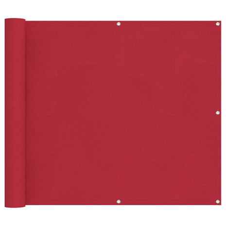 Balkonscherm Rood 100 x 200 cm Oxford Stof 2