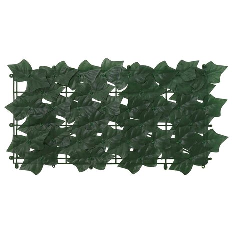 Balkonscherm met bladeren Donkergroen 200 x 75 cm 3