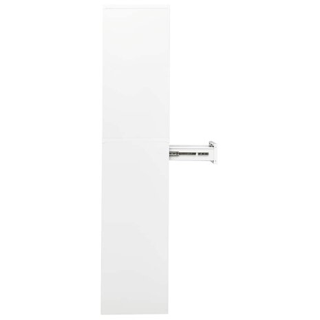 Kantoorkast 90x40x180 cm staal wit 4