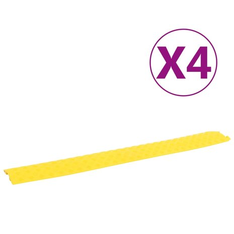 Kabelbeschermers drempel 4 st 98,5 cm geel 1