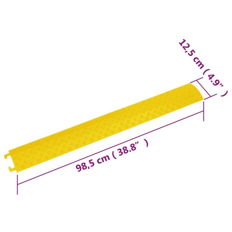 Kabelbeschermers drempel 4 st 98,5 cm geel 6