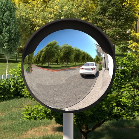 Buiten Convex Verkeersspiegel Zwart &Oslash;45 cm Polycarbonaat 1
