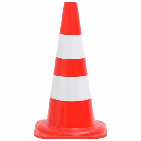 Verkeerskegel 20 st reflecterend 50 cm rood en wit 3