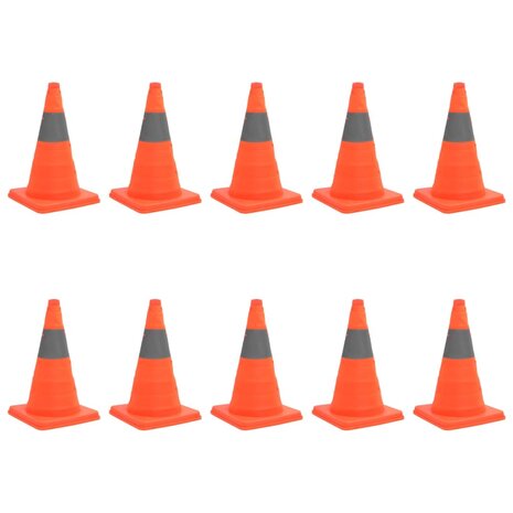 Verkeerskegel pop-up 10 st 42 cm  1