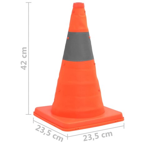 Verkeerskegel pop-up 10 st 42 cm  7