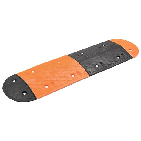 Verkeersdrempel 129x32,5x4 rubber geel en zwart 1