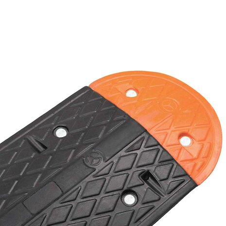 Verkeersdrempel 129x32,5x4 rubber geel en zwart 5