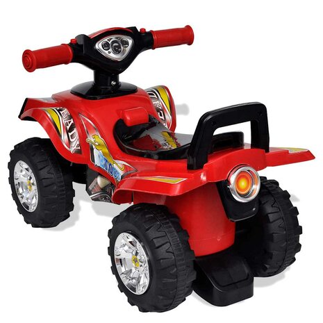 Loopquad met licht en geluid rood 2