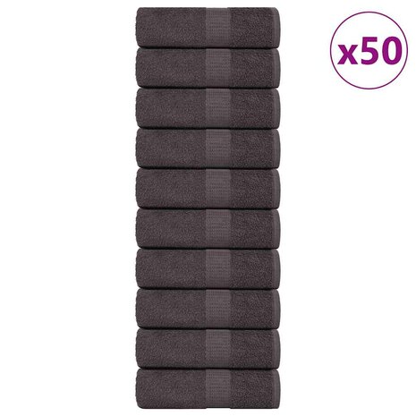 Washandjes FROGN 50 st 30x30 cm 360 g/m&sup2; antraciet 1