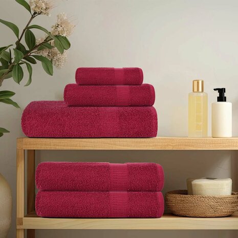 Washandjes FROGN 2 st 30x30 cm 360 g/m&sup2; bordeaux 3