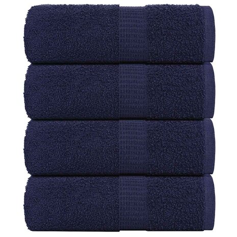 Washandjes FROGN 4 st 30x30 cm 360 g/m&sup2; marineblauw 1