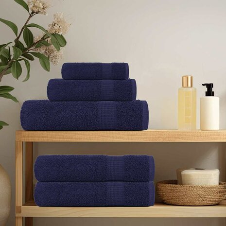 Washandjes FROGN 4 st 30x30 cm 360 g/m&sup2; marineblauw 3