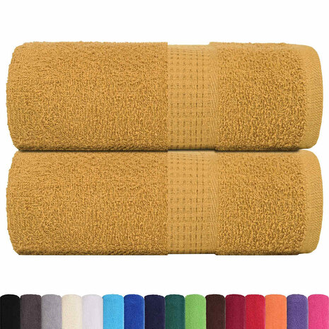 Washandjes FROGN 2 st 30x30 cm 360 g/m&sup2; goud 2