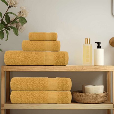 Washandjes FROGN 2 st 30x30 cm 360 g/m&sup2; goud 3