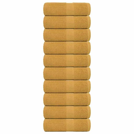 Washandjes FROGN 10 st 30x30 cm 360 g/m&sup2; goud 1