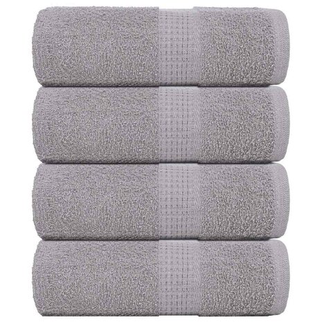 Washandjes FROGN 4 st 30x30 cm 360 g/m&sup2; grijs 1