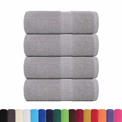 Washandjes FROGN 4 st 30x30 cm 360 g/m&sup2; grijs 2