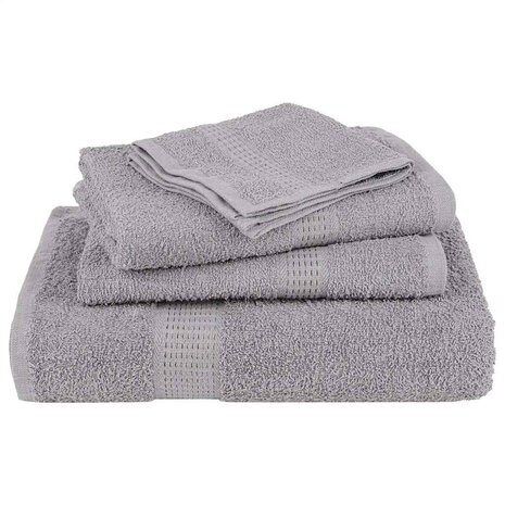 Washandjes FROGN 4 st 30x30 cm 360 g/m&sup2; grijs 4