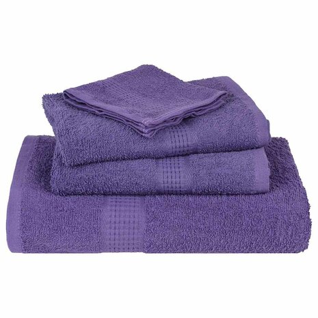 Washandjes FROGN 2 st 30x30 cm 360 g/m&sup2; paars 4