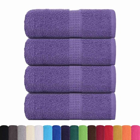 Washandjes FROGN 4 st 30x30 cm 360 g/m&sup2; paars 2