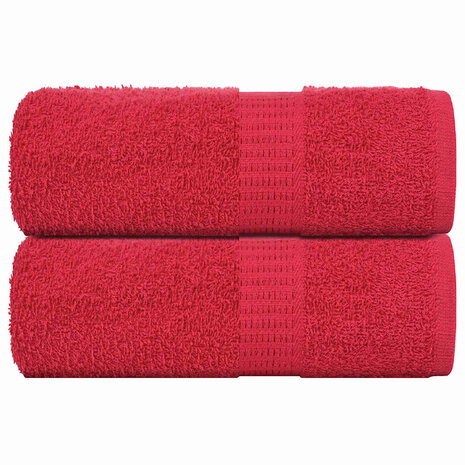 Washandjes FROGN 2 st 30x30 cm 360 g/m&sup2; rood 1
