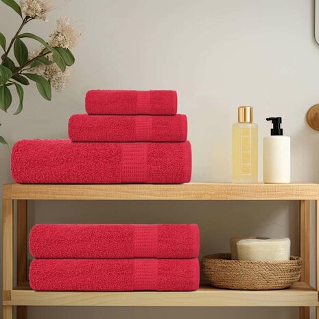Washandjes FROGN 2 st 30x30 cm 360 g/m&sup2; rood 3