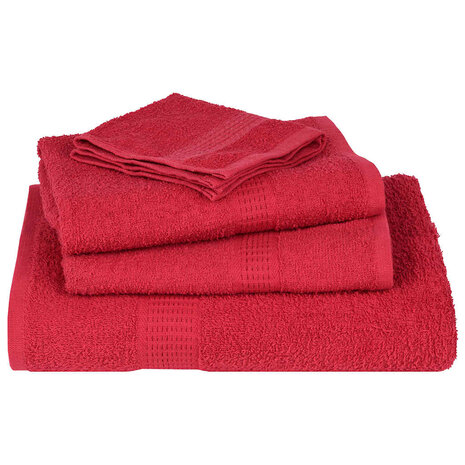 Washandjes FROGN 2 st 30x30 cm 360 g/m&sup2; rood 4