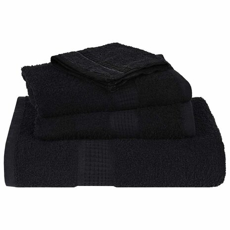 Washandjes FROGN 4 st 30x30 cm 360 g/m&sup2; zwart 4