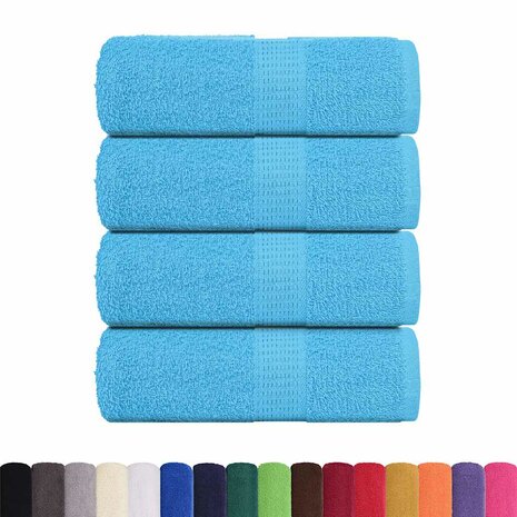 Washandjes FROGN 4 st 30x30 cm 360 g/m&sup2; turquoise 2