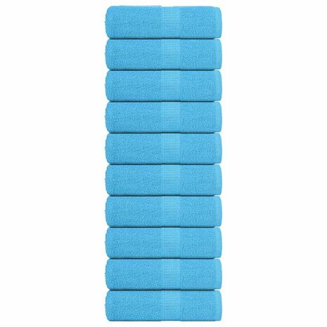 Washandjes FROGN 10 st 30x30 cm 360 g/m&sup2; turquoise 1