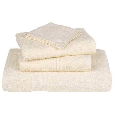 Washandjes FROGN 4 st 30x30 cm 360 g/m&sup2; cr&egrave;me 4