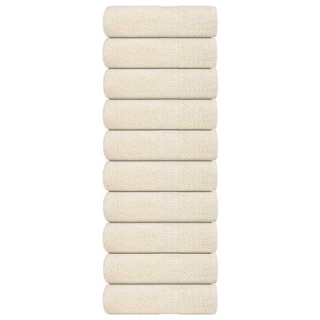 Washandjes FROGN 10 st 30x30 cm 360 g/m&sup2; cr&egrave;me 1