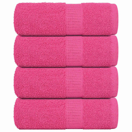 Washandjes FROGN 4 st 30x30 cm 360 g/m&sup2; roze 1