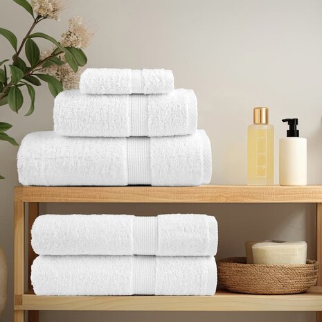 Premium washandjes SOLUND 2 stuks 30x30 cm 600 g/m&sup2; wit 3