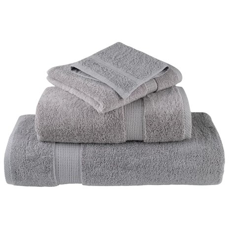 Premium washandjes SOLUND 10 stuks grijs 30x30 cm 600 g/m&sup2; 4