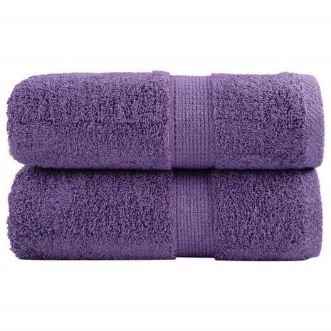 Premium washandjes SOLUND 2 st paars 30x30 cm 600 g/m2 1