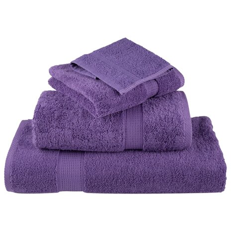 Premium washandjes SOLUND 4 stuks paars 30x30 cm 600 g/m2 4