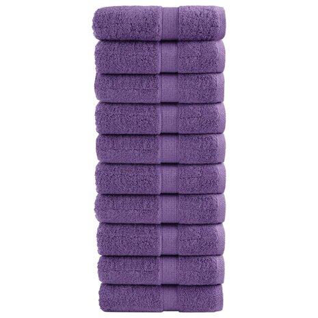 Premium washandjes SOLUND 10 stuks paars 30x30 cm 600 g/m2 1
